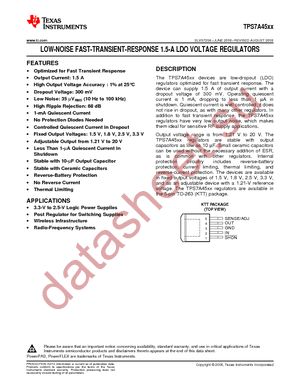 TPS7A4501KTTR datasheet  